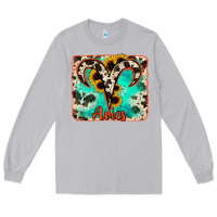 Moon Dust aries turquoise cowhide Long Sleeve Tee - RanaPortraitStore