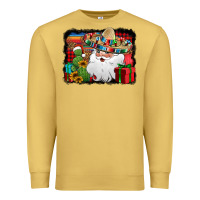 Antique Gold Santa Claus Spanish Christmas Premium Sweatshirt - Jasminsmagicworld