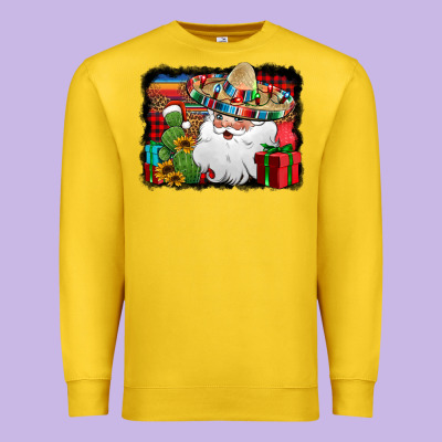 Santa Claus Spanish Christmas Premium Sweatshirt Designed By Jasminsmagicworld