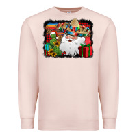 Pale Pink Santa Claus Spanish Christmas Premium Sweatshirt - Jasminsmagicworld
