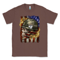 Chestnut Army skull 4th of july Classic Tee - CowGirlArtShop
