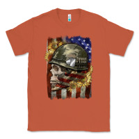 Copper Army skull 4th of july Classic Tee - CowGirlArtShop