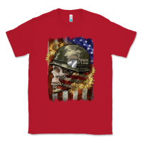 Red Army skull 4th of july Classic Tee - CowGirlArtShop