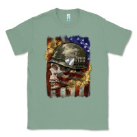 Sage Army skull 4th of july Classic Tee - CowGirlArtShop
