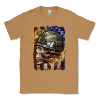 Toasted Coconut Army skull 4th of july Classic Tee - CowGirlArtShop