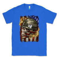 True Royal Army skull 4th of july Classic Tee - CowGirlArtShop