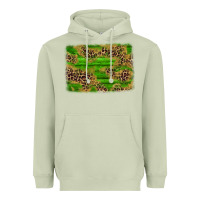Matcha western leopard distressed background Heavyweight Hoodie - AdoDesignShop