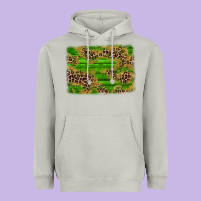 Western Leopard Distressed Background Heavyweight Hoodie Designed By Adodesignshop