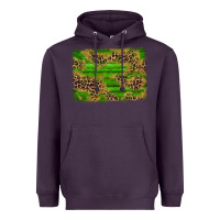 Plum western leopard distressed background Heavyweight Hoodie - AdoDesignShop