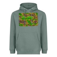 Sage western leopard distressed background Heavyweight Hoodie - AdoDesignShop