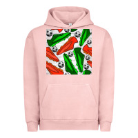 Pigment Salmon soccer shoes seamless pattern Urban Hoodie - BundleAndBundleShop