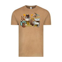 Coffee Cups Horses Vintage Tee | Teevron
