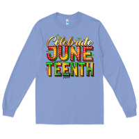 Colony Blue Celebrate juneteenth Long Sleeve Tee - Zillion Design Studio