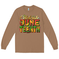 Toasted Coconut Celebrate juneteenth Long Sleeve Tee - Zillion Design Studio