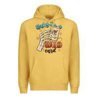 Antique Gold baby im a wild card Premium Hoodie - MaliasSmallBusiness