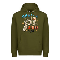 Army Green baby im a wild card Premium Hoodie - MaliasSmallBusiness