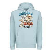 Blue Mist baby im a wild card Premium Hoodie - MaliasSmallBusiness