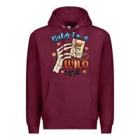 Burgundy baby im a wild card Premium Hoodie - MaliasSmallBusiness