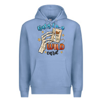 Colony Blue baby im a wild card Premium Hoodie - MaliasSmallBusiness