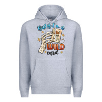 Heather Grey baby im a wild card Premium Hoodie - MaliasSmallBusiness