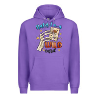 Purple baby im a wild card Premium Hoodie - MaliasSmallBusiness