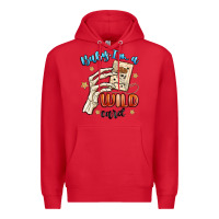 Red baby im a wild card Premium Hoodie - MaliasSmallBusiness