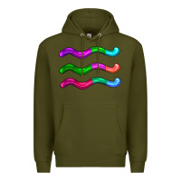 Army Green worm jelly Premium Hoodie - AdoDesignShop