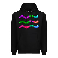 Black worm jelly Premium Hoodie - AdoDesignShop