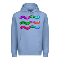 Colony Blue worm jelly Premium Hoodie - AdoDesignShop
