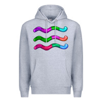 Heather Grey worm jelly Premium Hoodie - AdoDesignShop