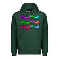 Sports Green worm jelly Premium Hoodie - AdoDesignShop
