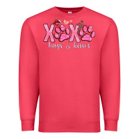 Cardinal xoxo hugs and kisses paws Premium Sweatshirt - NancyCooperArtShop