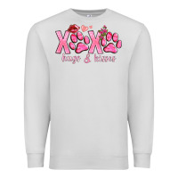 Dove Grey xoxo hugs and kisses paws Premium Sweatshirt - NancyCooperArtShop