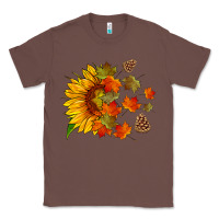 Chestnut sunflower and autumn leaves Classic Tee - HRA Design Shop