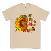 Mushroom sunflower and autumn leaves Classic Tee - HRA Design Shop