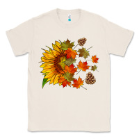 Natural sunflower and autumn leaves Classic Tee - HRA Design Shop
