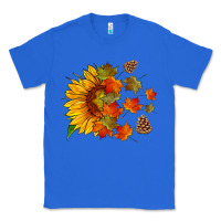 True Royal sunflower and autumn leaves Classic Tee - HRA Design Shop