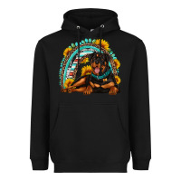 Black Rottweiler  rainbow Heavyweight Hoodie - Artiststas