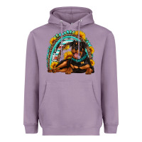 Lavender Rottweiler  rainbow Heavyweight Hoodie - Artiststas