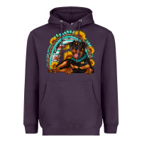Plum Rottweiler  rainbow Heavyweight Hoodie - Artiststas
