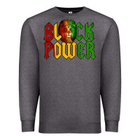 Charcoal Heather Juneteenth Lion King Black Power Premium Sweatshirt - LillyAllenDesigns