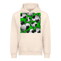 Sandshell soccer hearts seamless pattern Urban Hoodie - BundleAndBundleShop