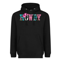 Black valentines day howdy and heart gift Heavyweight Hoodie - AdoDesignShop