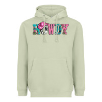 Matcha valentines day howdy and heart gift Heavyweight Hoodie - AdoDesignShop