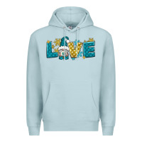 Blue Mist love winter gnome Premium Hoodie - NancyCooperArtShop