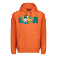 Carrot love winter gnome Premium Hoodie - NancyCooperArtShop