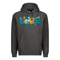 Charcoal Heather love winter gnome Premium Hoodie - NancyCooperArtShop