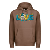 Chestnut love winter gnome Premium Hoodie - NancyCooperArtShop