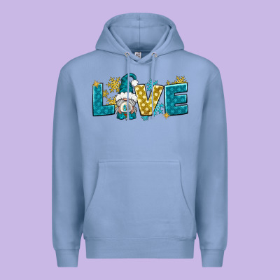 Love Winter Gnome Premium Hoodie Designed By Nancycooperartshop