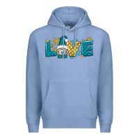 Colony Blue love winter gnome Premium Hoodie - NancyCooperArtShop